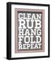 Clean and Repeat-Sd Graphics Studio-Framed Art Print