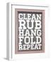 Clean and Repeat-Sd Graphics Studio-Framed Art Print