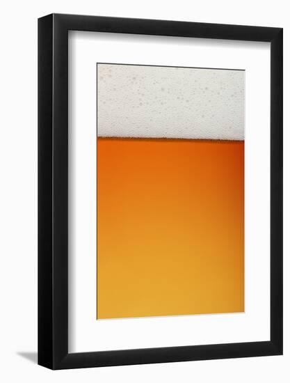 Clean Beer and Froth Background (All in Focus)-Johan Swanepoel-Framed Photographic Print