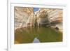 Clean Cold Water in the Creek Canyon. Sandstone Walls Apart, like Butterfly Wings. Picturesque Cany-kavram-Framed Photographic Print