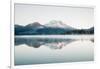 Clean Misty Reflection at Sparks Lake, Bend Oregon-Vincent James-Framed Photographic Print