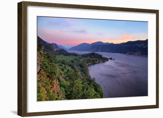 Clean Spring Morning at Columbia River Gorge, Oregon-Vincent James-Framed Photographic Print