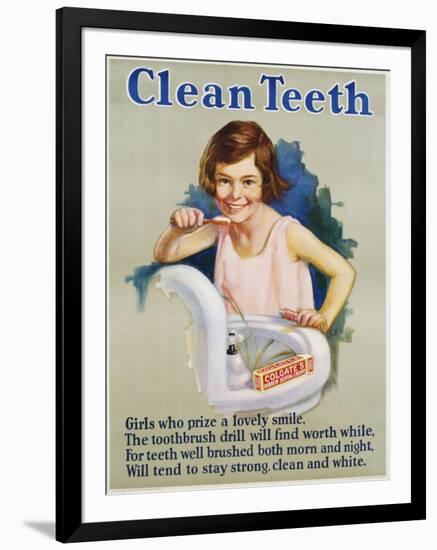 Clean Teeth Poster-null-Framed Giclee Print