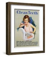 Clean Teeth Poster-null-Framed Giclee Print