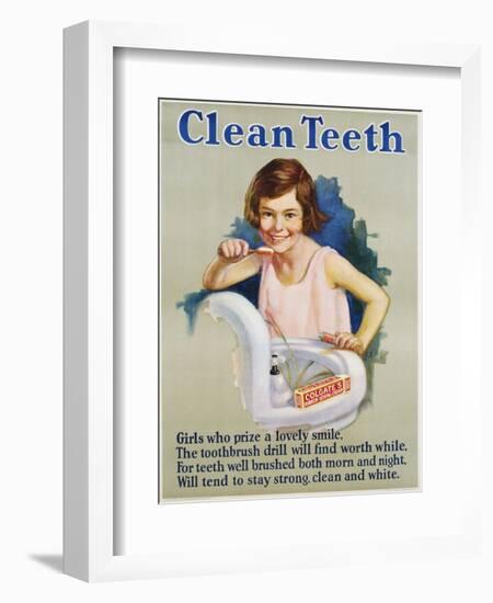 Clean Teeth Poster-null-Framed Giclee Print