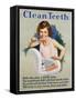 Clean Teeth Poster-null-Framed Stretched Canvas