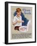 Clean Teeth Toothpaste Poster-null-Framed Giclee Print