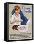 Clean Teeth Toothpaste Poster-null-Framed Stretched Canvas