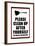 Clean Up After Yourself The Maid Is On Vacation Sign Poster-null-Framed Poster