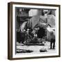 Cleaning a Kaldo Furnace, Park Gate Iron and Steel Co, Rotherham, South Yorkshire, 1964-Michael Walters-Framed Photographic Print