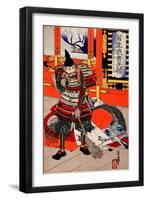 Cleaning Deck, from the Series Yoshitoshi's Incomparable Warriors-Yoshitoshi Tsukioka-Framed Giclee Print