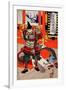 Cleaning Deck, from the Series Yoshitoshi's Incomparable Warriors-Yoshitoshi Tsukioka-Framed Giclee Print