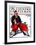 "Cleaning His Gun," Country Gentleman Cover, June 30, 1923-WM. Hoople-Framed Giclee Print