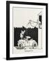 Cleaning the Car-William Heath Robinson-Framed Art Print