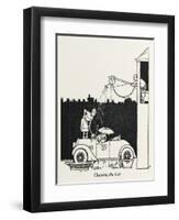 Cleaning the Car-William Heath Robinson-Framed Art Print