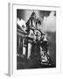 Cleaning the Statue of Queen Anne as Part of King George V's Silver Jubilee Celebrations, 1935-null-Framed Giclee Print