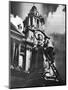 Cleaning the Statue of Queen Anne as Part of King George V's Silver Jubilee Celebrations, 1935-null-Mounted Giclee Print