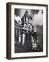 Cleaning the Statue of Queen Anne as Part of King George V's Silver Jubilee Celebrations, 1935-null-Framed Giclee Print