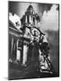 Cleaning the Statue of Queen Anne as Part of King George V's Silver Jubilee Celebrations, 1935-null-Mounted Giclee Print