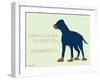 Cleanliness-Dog is Good-Framed Art Print