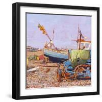 Clear Blue Day (Aldeburgh Beach) 2006-Martin Decent-Framed Giclee Print