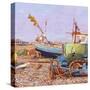 Clear Blue Day (Aldeburgh Beach) 2006-Martin Decent-Stretched Canvas