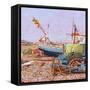 Clear Blue Day (Aldeburgh Beach) 2006-Martin Decent-Framed Stretched Canvas