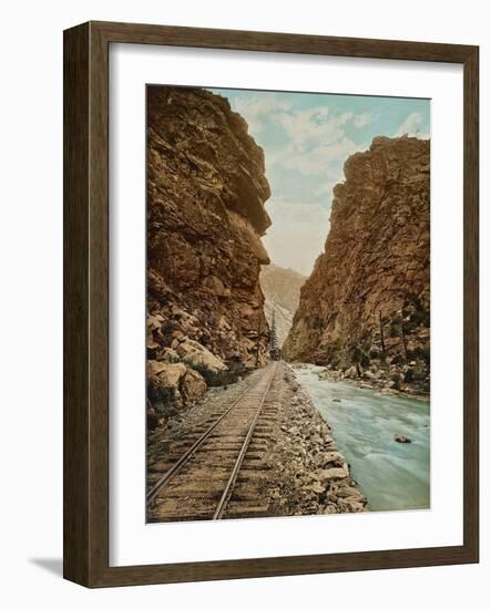 Clear Creek Canyon, Colorado, C.1899 (Photolitho)-William Henry Jackson-Framed Giclee Print