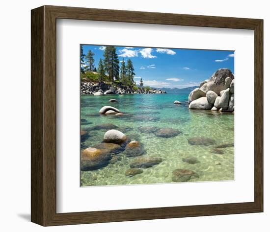 Clear Emerald Lake Tahoe-null-Framed Art Print