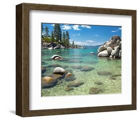 Clear Emerald Lake Tahoe-null-Framed Art Print