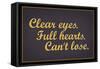 Clear Eyes. Full Heart. Can't Lose.-null-Framed Stretched Canvas