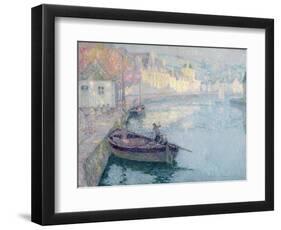 Clear Morning, Quimperle, 1923-Henri Eugene Augustin Le Sidaner-Framed Giclee Print