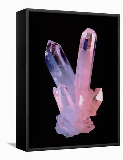 Clear Quartz Crystals (rock Crystals)-Geoff Tompkinson-Framed Stretched Canvas