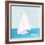 Clear Sky Sail-null-Framed Art Print