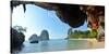 Clear Water, Blue Sky at Cave Beach, Krabi Thailand-Florian Bl?mm-Stretched Canvas