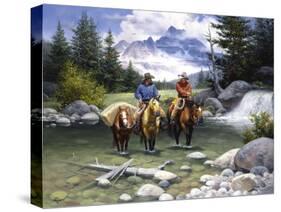 Clear Water Crossing-Jack Sorenson-Stretched Canvas