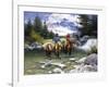 Clear Water Crossing-Jack Sorenson-Framed Art Print