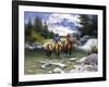 Clear Water Crossing-Jack Sorenson-Framed Art Print