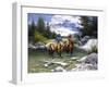 Clear Water Crossing-Jack Sorenson-Framed Art Print