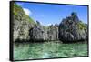 Clear Water in the Bacuit Archipelago, Palawan, Philippines-Michael Runkel-Framed Stretched Canvas