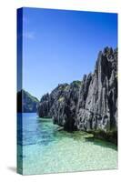 Clear Water in the Bacuit Archipelago, Palawan, Philippines-Michael Runkel-Stretched Canvas