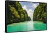 Clear Water in the Bacuit Archipelago, Palawan, Philippines-Michael Runkel-Framed Stretched Canvas