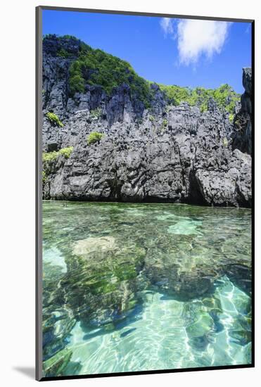 Clear Water in the Bacuit Archipelago, Palawan, Philippines-Michael Runkel-Mounted Photographic Print