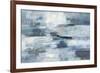 Clear Water Indigo and Gray-Silvia Vassileva-Framed Art Print