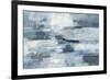 Clear Water Indigo and Gray-Silvia Vassileva-Framed Art Print