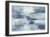 Clear Water Indigo and Gray-Silvia Vassileva-Framed Art Print