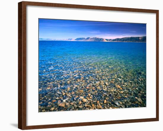 Clear Water of Bear Lake, Near Rendezvous Beach, Utah, USA-Scott T. Smith-Framed Photographic Print