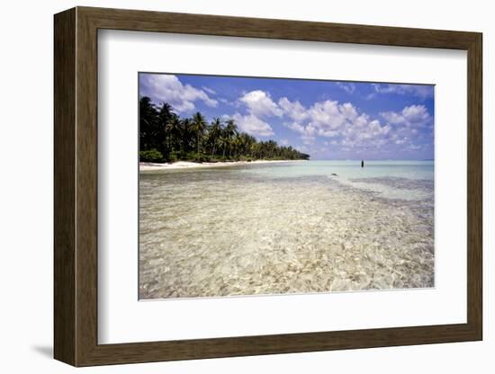 Clear Water Off Bangaram Island, Lakshadweep Islands, India, Indian Ocean, Asia-Balan Madhavan-Framed Photographic Print