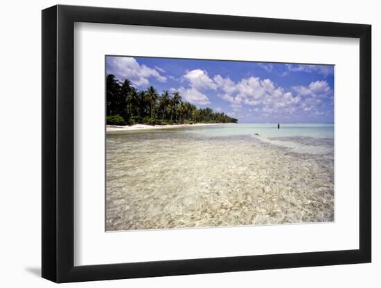 Clear Water Off Bangaram Island, Lakshadweep Islands, India, Indian Ocean, Asia-Balan Madhavan-Framed Photographic Print