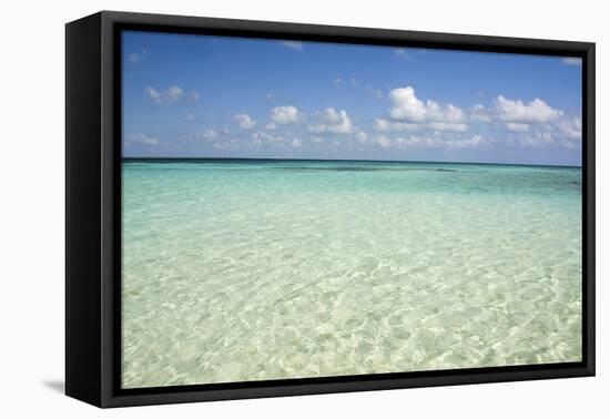 Clear Water View of the Caribbean Sea, Goff Caye, Belize-Cindy Miller Hopkins-Framed Stretched Canvas